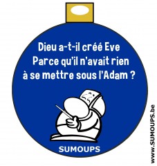 boules de Noël, sumoups, humour, éditeurs, Noël, guirlandes, décorations
