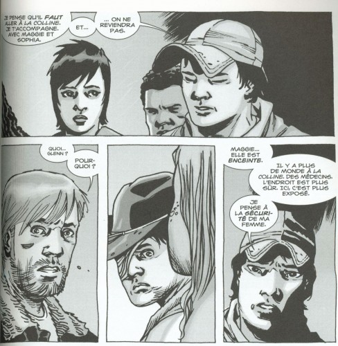 walking dead, delcourt, contrebande, zombies, comics, survivants, 012013, 0810, adlard, kirkman, sf, science fiction, mort 