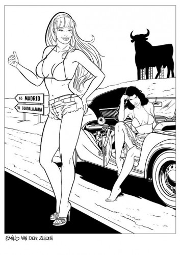 emilio van der zuiden,femme,sexy,pin up,filles de l'oncle bob