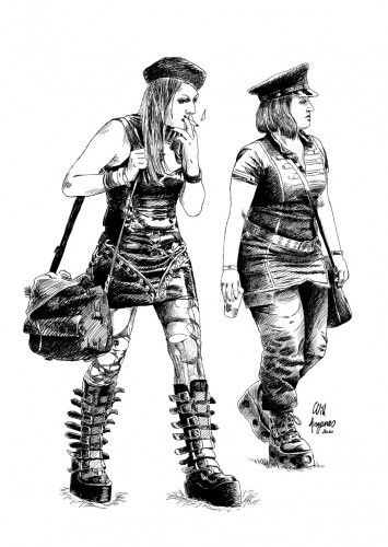 pin up,femme,sexy,metal,gothique,will argunas