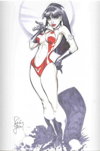 pin up,sexy,femme,randy green,comics,marvel,heroine,vampirella