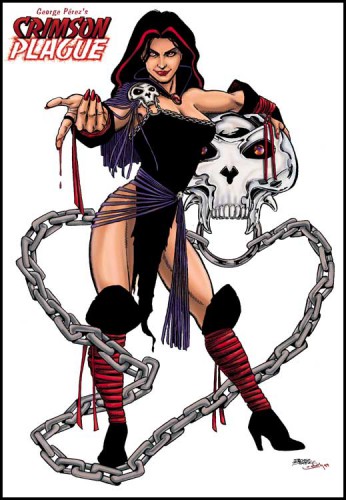 pin up,femme,sexy,george perez,super heros,comics