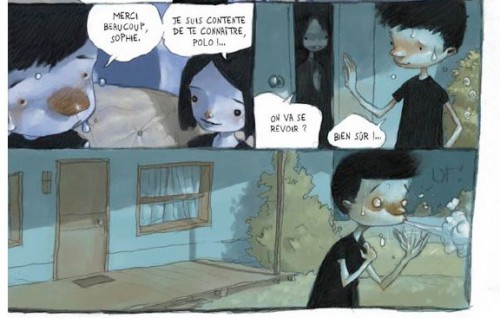 le cadavre et le sofa,tony sandoval,paquet,fable,fantastique,initiation,adolescence,6.510