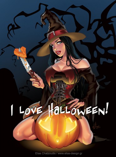pin up,femme,sexy,bellamy,chatzoudis,cho,jusko,halloween,sorciere,vampirella