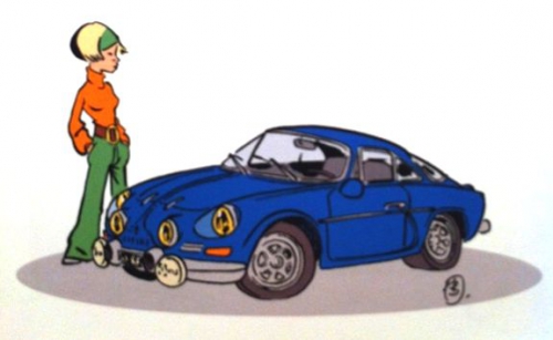 garage de paris,dugomier,bazile,glénat,plein gaz,voiture,automobile,4cv,2cv,dyna z,coccinelle,203,r8 gordini,traction avant,jeep,aronde,alpine a110