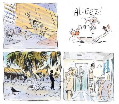 va'a,une saison aux tuamotu,flao,troub's,futuropolis,voyage,polynésie,pacifique,traditions,pirogue,voile,îles,610,112014