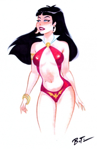 bruce timm,pin up,femme,sexy
