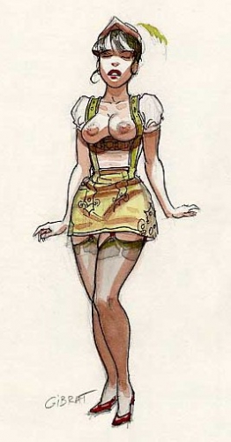 pin up,femme,sexy,gibrat