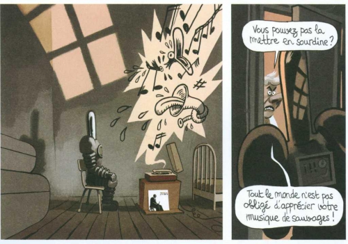 Soucoupes, Obion, le Gouëfflec, Glénat, 8/10, roman graphique, uchronie, extra-terrestre, humour, 04/2015