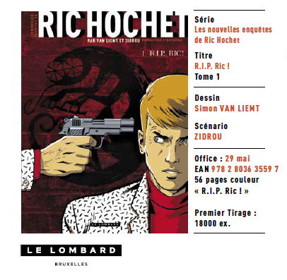 Ric Hochet, Tibet, Van Liemt, Zidrou, Le Lombard, 04/2015