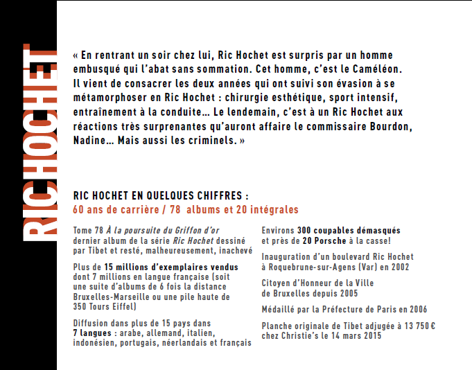 Ric Hochet, Tibet, Van Liemt, Zidrou, Le Lombard, 04/2015