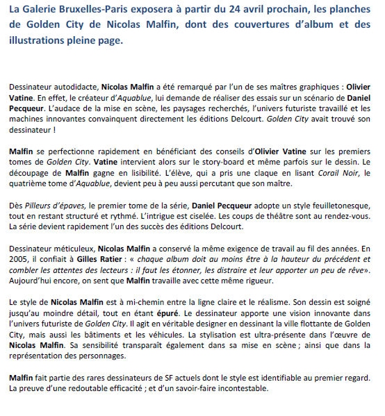 nicolas malfin,exposition,paris-bruxelles,golden city,bruxelles,042015
