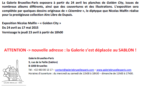 nicolas malfin,exposition,paris-bruxelles,golden city,bruxelles,042015