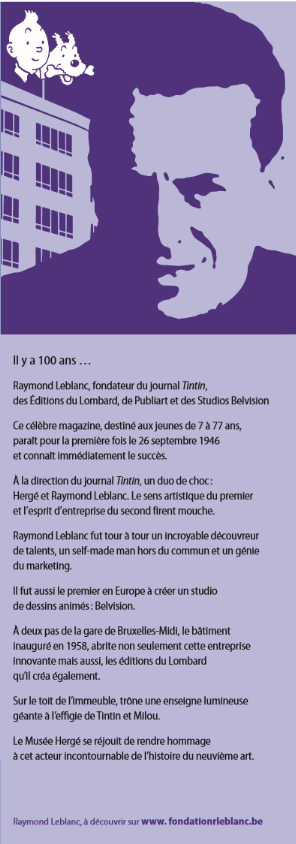 Exposition, Raymond Leblanc, Musée Hergé, louvain-la-Neuve, 05/2015