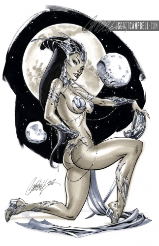 j. scott campbell,pin up,femme,sexy,comics,cat woman,Dejah Thoris