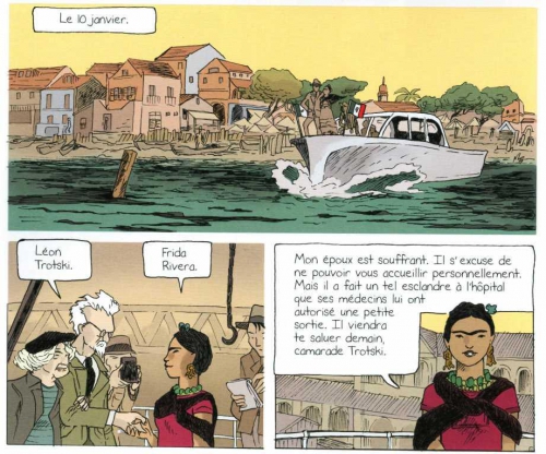 Frida Kahlo, Balthazar, Cornette,n Delcourt, 7/10, Histoire, biographie, kahlo, Trotski, rivera, peinture, 02/2015