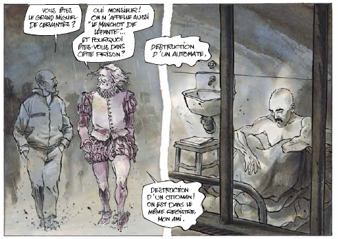 un certain cervantès,lax,futuropolis,don quichotte,littérature,adaptation,chronique sociale,road movie,injustice sociale,910,042015