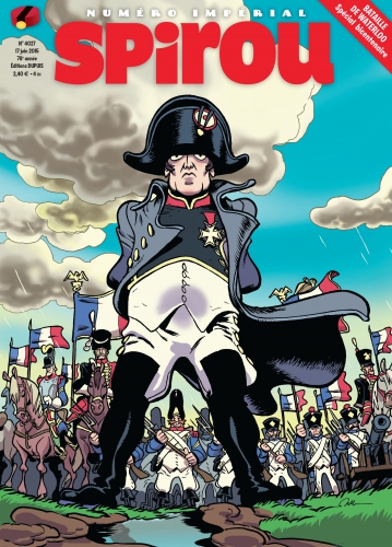 Spirou, journal, Waterloo,bataille, bicentenaire,Napoléon, numéro spécial, 06/2015