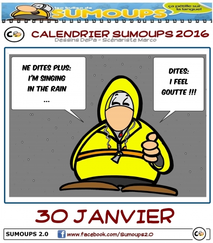 calendrier, calendrier sumoups, sumoups, bd, humour, 2016