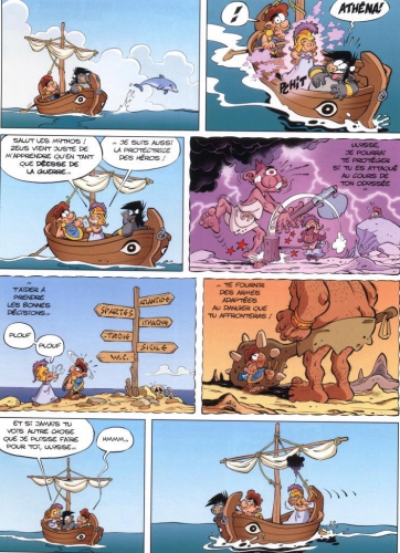 les petits mythos 6,les desous de l'odyssée,cazenove,larbier,bamboo,30 mars 2016,mythologie,humour