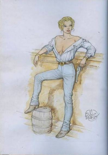 pin up,western,blanc-dumont