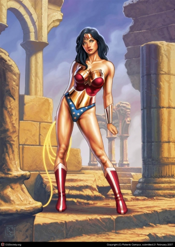 pin up,wonder woman,dc comics