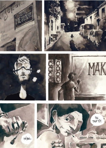 exarcheia,l'orange amère,wouters,mastoros,futuropolis,25 août 016,roman graphique