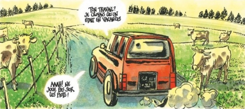 Sortie de route, tronchet, conte, fantastique, humour, poésie, glenat