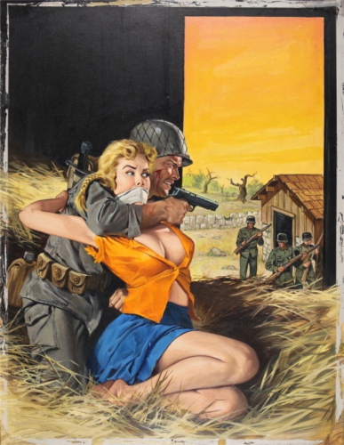 pin up,pulp magazine,basil gogos,filles enchaînées,camps nazis,bruce minney,john duillo