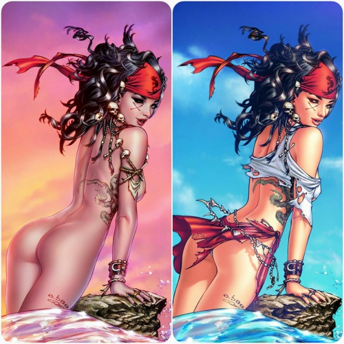 eric basaldua,pin-up in comics,super women