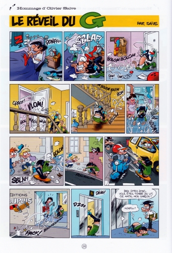 Galerie des gaffes, Gaston lagaffe, Dupuis, Franquin, hommage