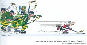 Capitol, les hockeyeurs, Achdé, Mel, Bamboo, 7/10, sport, hockey, humour, jeunesse,10/2012.