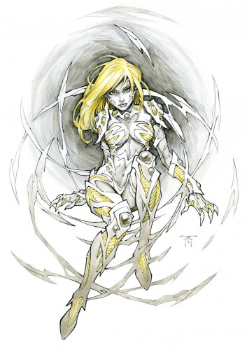 pin up,sexy,femme,randy green,comics,marvel,heroine