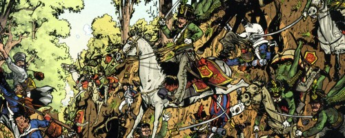 La bataille, Tome 3, Essling, Aspern, Historique, Frederic Richaud, Gil Ivan, Ralenti Albertine, Dupuis, Patrick Rambaud, Honoré de Balzac