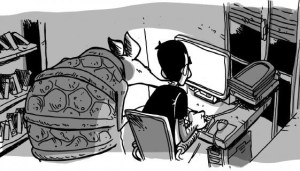 la prophétie du tatou,zerocalcare,paquet,humour,autobiographie,tranche de vie,société,710,102014