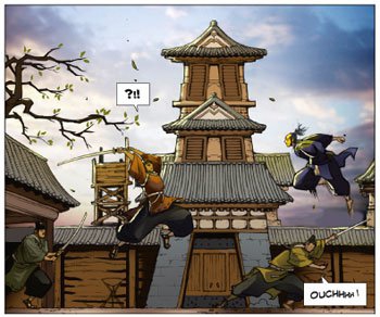 l'ombre des shinobis,premier rouleau,sylvain runberg,zhifeng xu,japon médiéval,aventures,fantastique