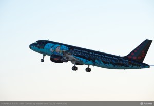 Tintin, avion, Brussels airlines, 03/2015