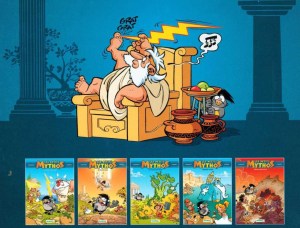 les petits mythos,cazenove,larbier,bamboo,710,humour,jeunesse,042015