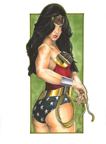 pin up,wonder woman,dc comics