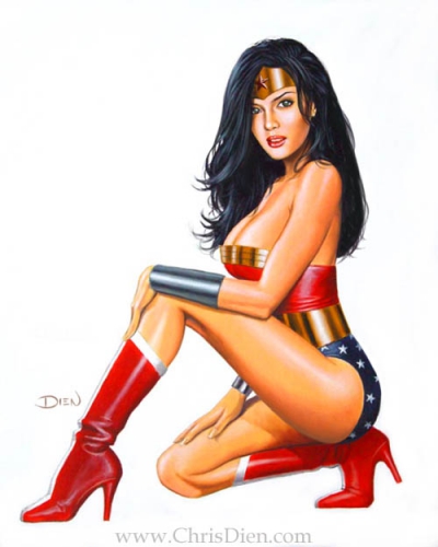 pin up,wonder woman,dc comics