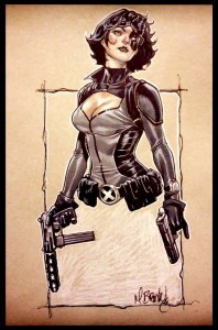 pin up,domino,sexe,marvel,x-force,tueuse,violence