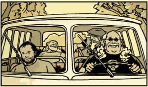 the long and winding road,christopher,pellejero,kennes editions,rock,rock'n roll,hippies,beat génération,combi volkswagen,seventies,70',île de wight,wight,concert,road movie,road trip,chronique sociale,roman graphique,102016,910