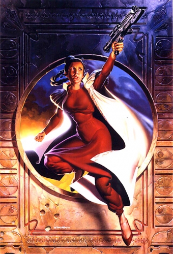 pin up,star wars,princesse leia,carrie fisher,hommage