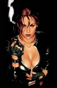 pin up ladies,filles en cuir,sexy leather girls,super héroines