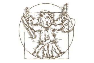 le petit leonard de vinci - les petits genies - boite a bulles logo