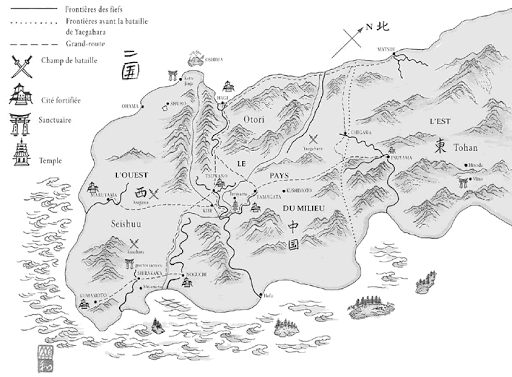 le clan des otori_le silence du rossignol_T01_Gallimard_carte
