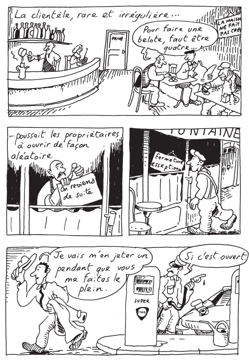 Les dessous de Saint-Saturnin_Le bistrot d emile_Bruno Heitz_gallimard bande dessinee_extrait2