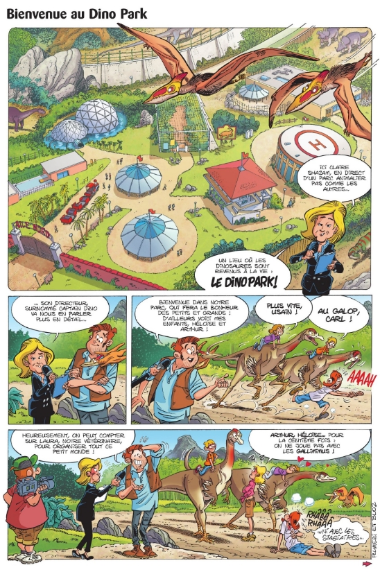 dino park_T01_Les dinosaures en bande dessinee_Plumeri_Bloz_Bamboo edition_extrait 1