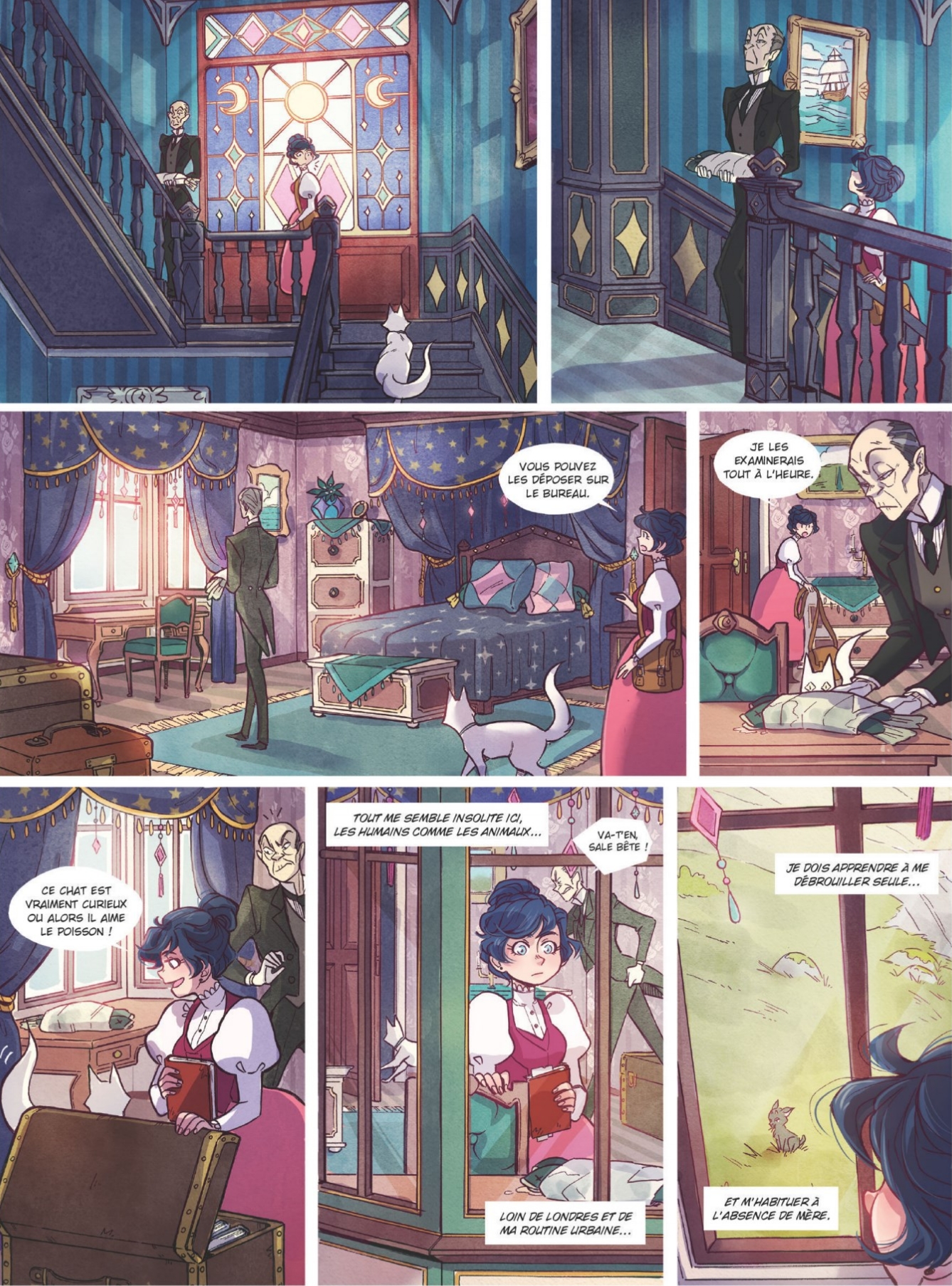 Amelie Woods_T01_Le manoir de Lady Heme_Carole Breteau_Morgane Lafille_Glenat_Vent d-Ouest_extrait2