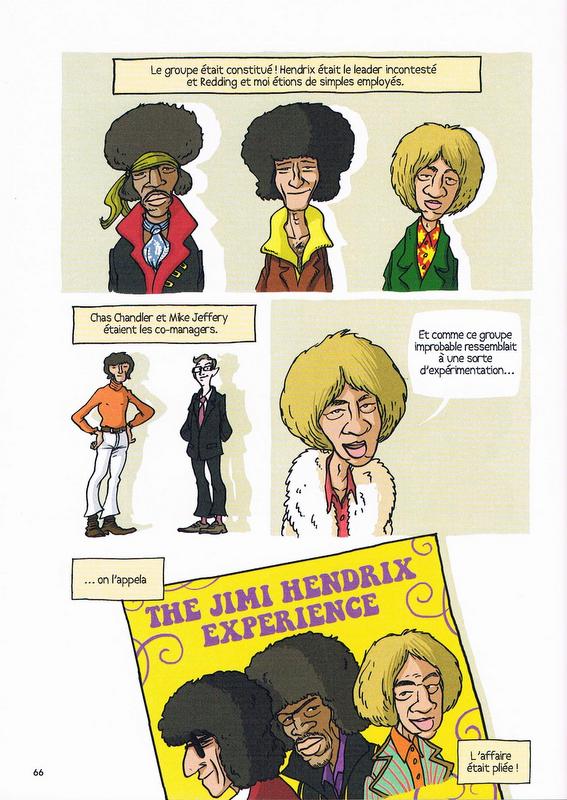Jimi Hendrix en BD - planche